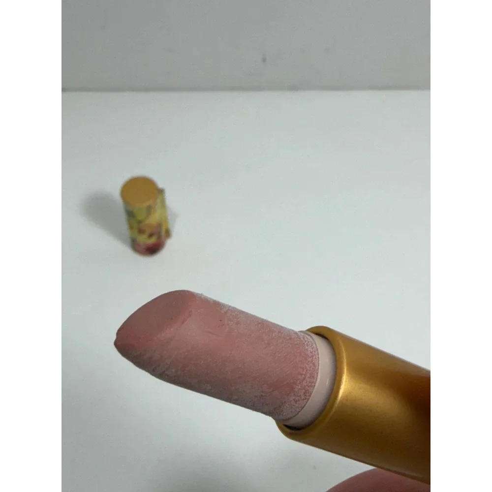 MAC Guo Pei‎ Lustre Lipstick Zenith Nude Pink Limited Edition Floral Gold Tube